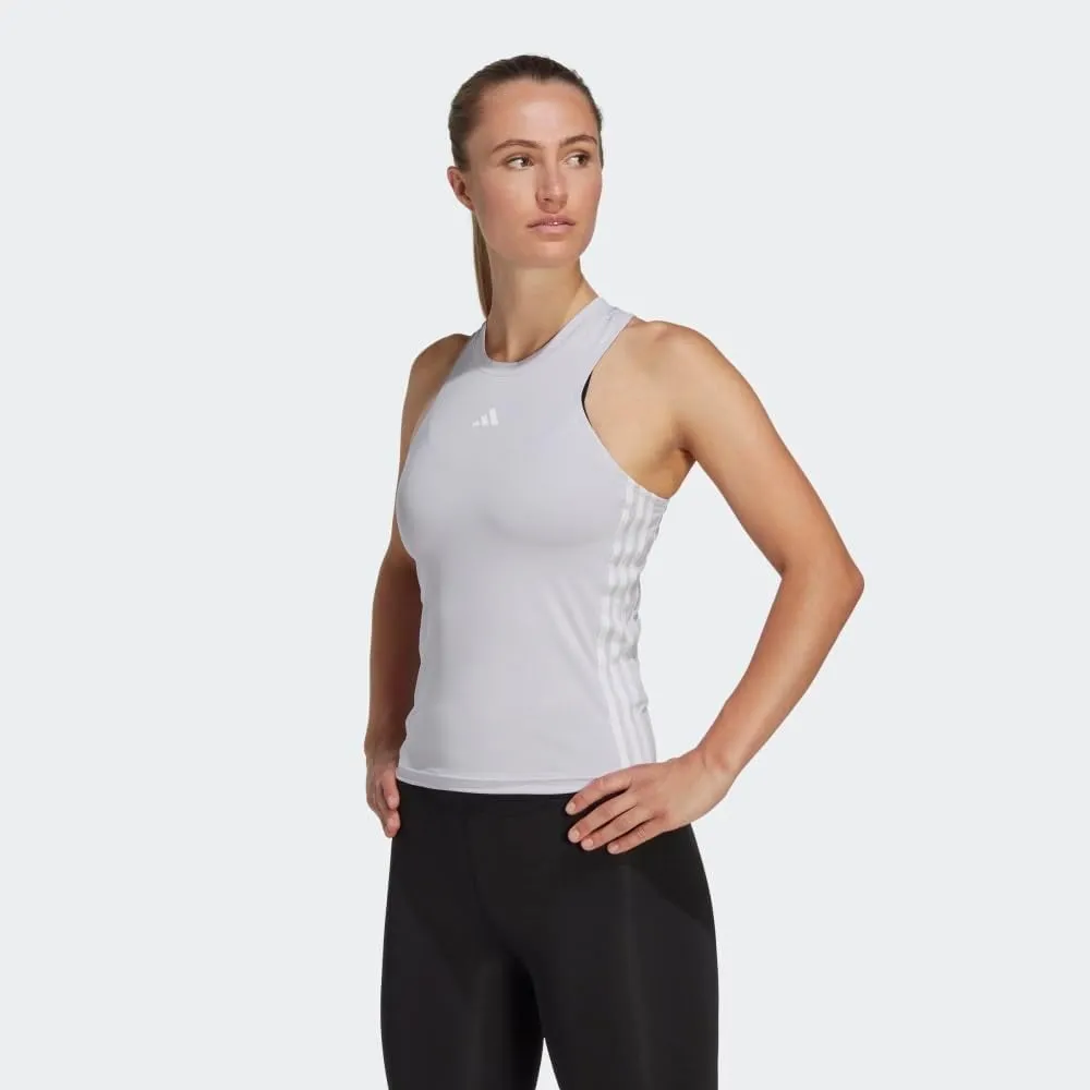 adidas Women's Aeroready Training Essentials Regular 3-Stripes Tank