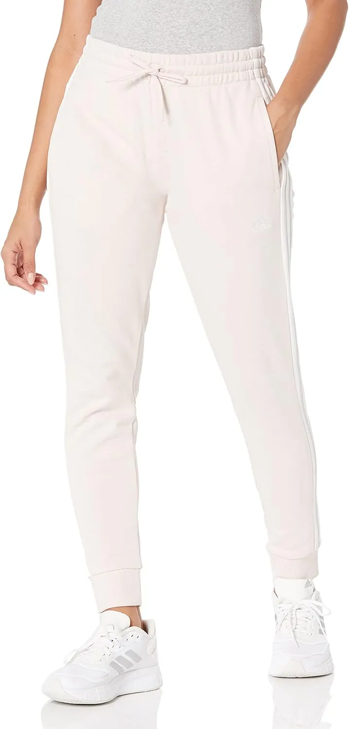 adidas Women's Plus Size Essentials 3-Stripes French Terry Cuffed Pants