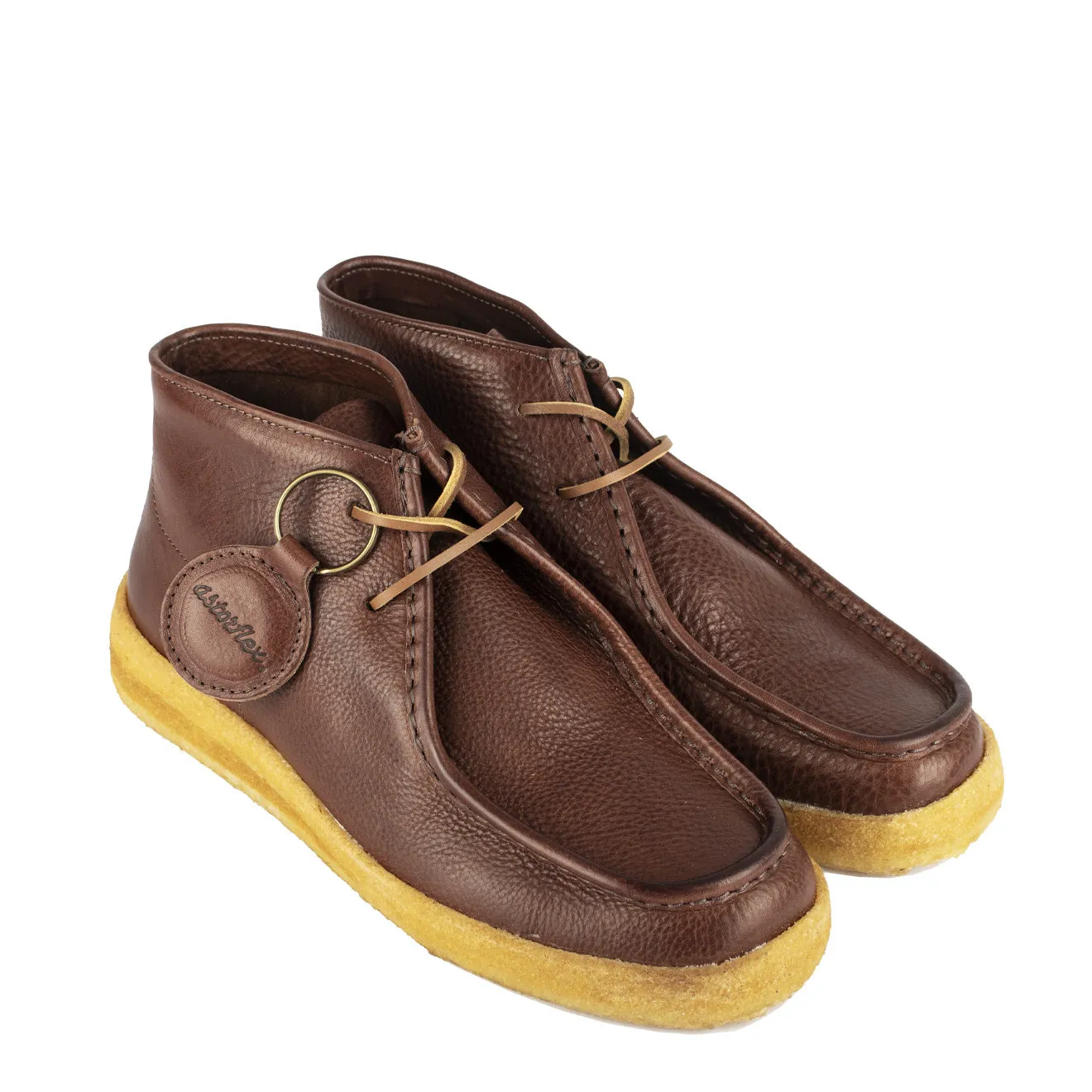 Astorflex Rampiflex Mens Leather Boots in Coffee Brown