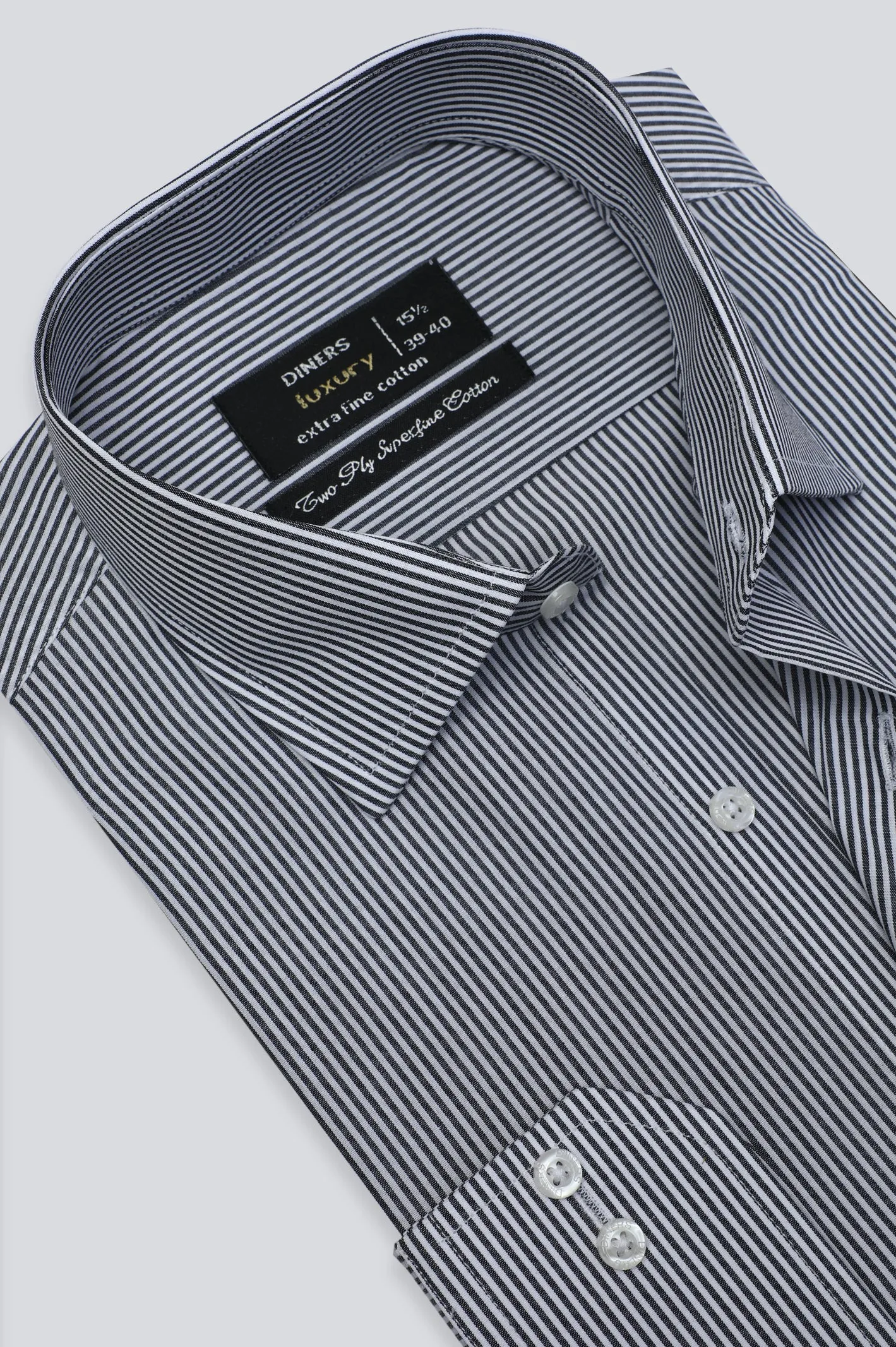 Black Candy Stripe Formal Shirt