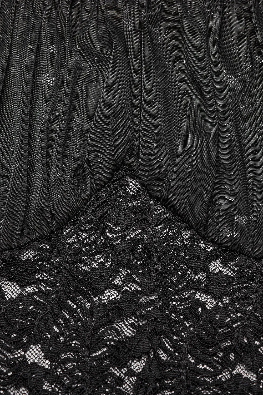 Black Prayer Sheer Lace Top