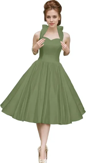 Bow Tie Halter Short Prom Dress Ball Gown Tea Length Sweetheart Wedding Dresses for Bride A Line Midi Bridal Gowns