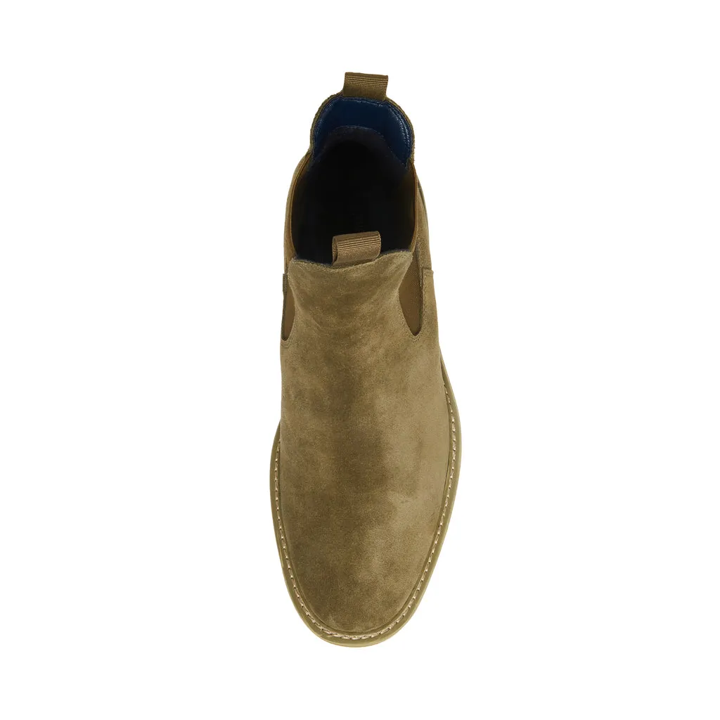 Sure! Here’s a more optimized and descriptive title for the product:

Brantley Mens Chelsea Boots in Olive Suede - Stylish and Comfortable Slip-On Footwear