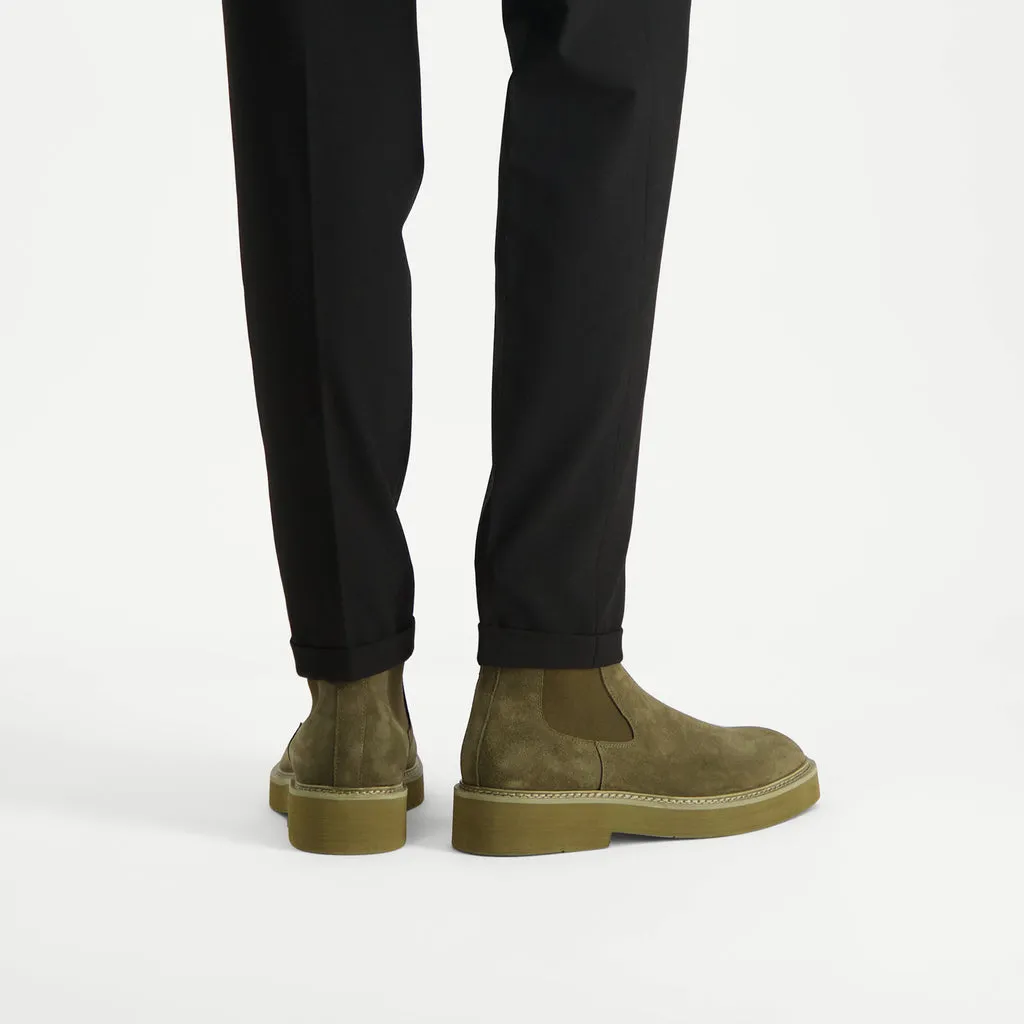 Sure! Here’s a more optimized and descriptive title for the product:

Brantley Mens Chelsea Boots in Olive Suede - Stylish and Comfortable Slip-On Footwear
