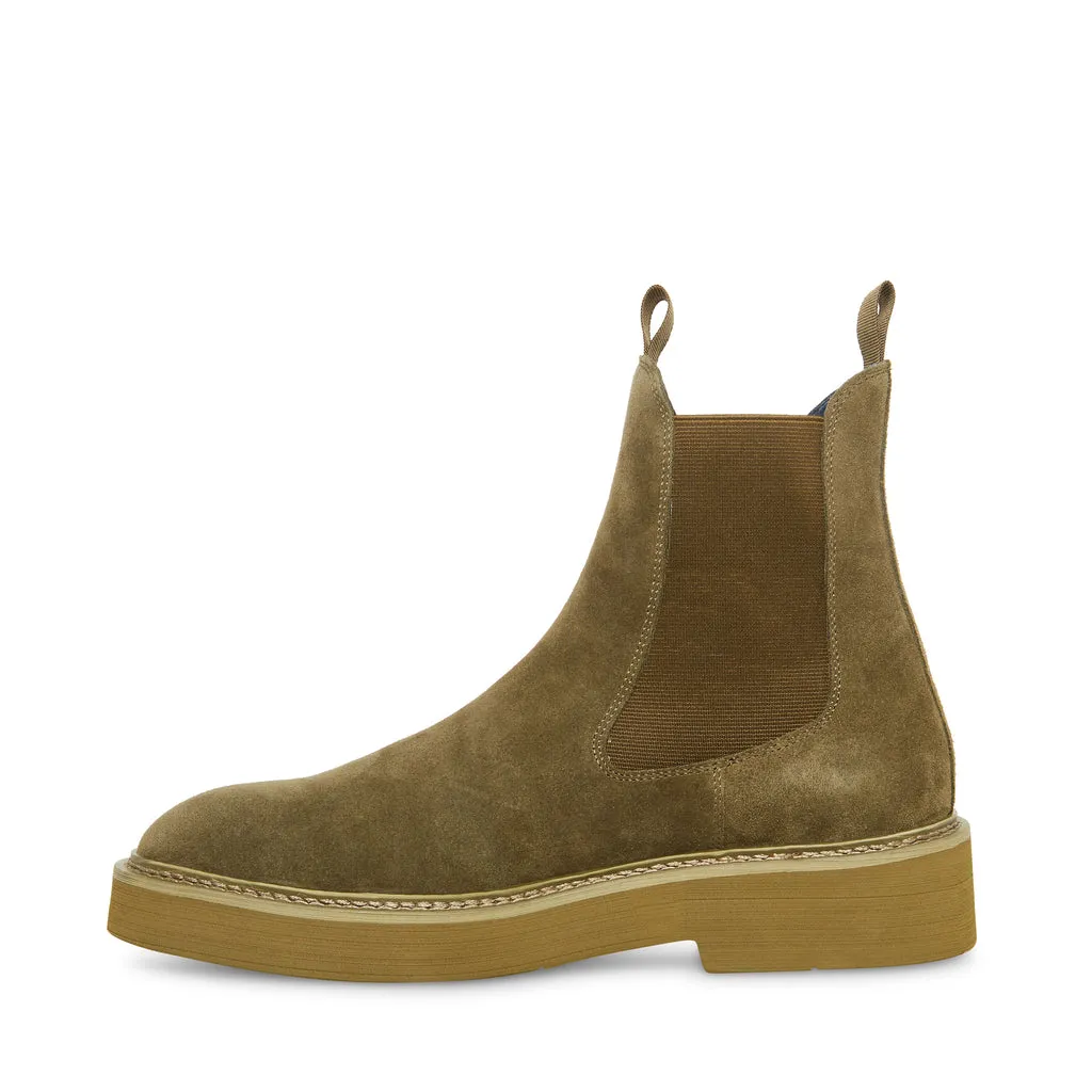 Sure! Here’s a more optimized and descriptive title for the product:

Brantley Mens Chelsea Boots in Olive Suede - Stylish and Comfortable Slip-On Footwear