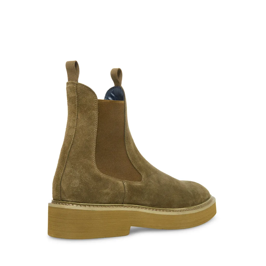 Sure! Here’s a more optimized and descriptive title for the product:

Brantley Mens Chelsea Boots in Olive Suede - Stylish and Comfortable Slip-On Footwear