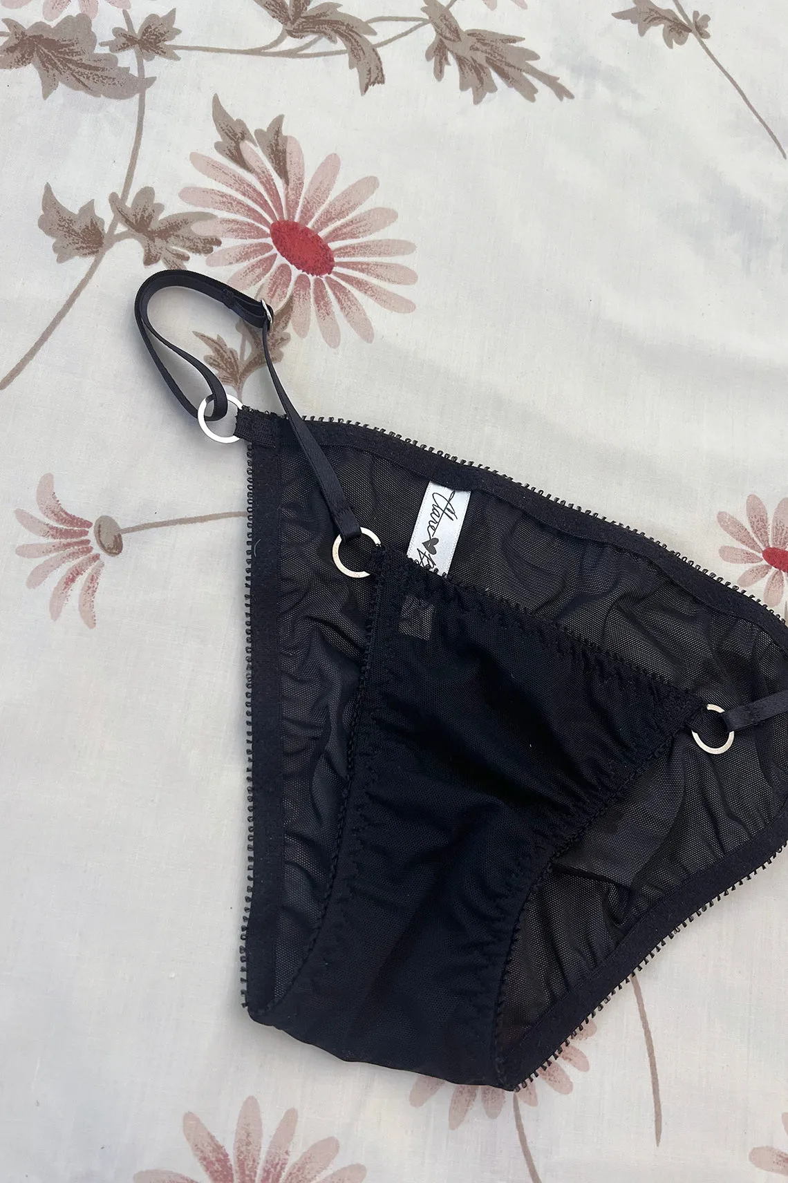 Demeanor Panty in Sheer Recycled Mesh