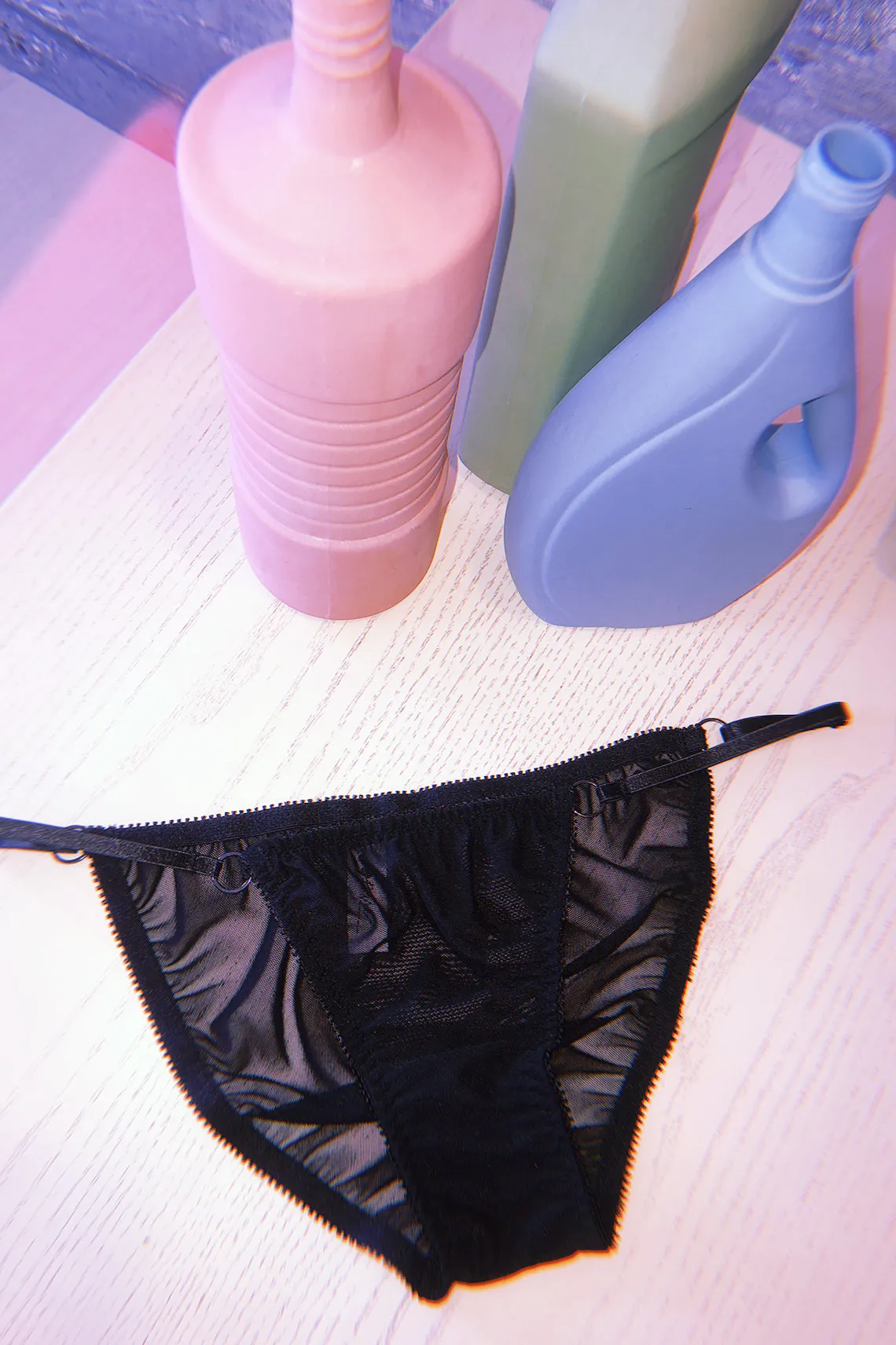 Demeanor Panty in Sheer Recycled Mesh