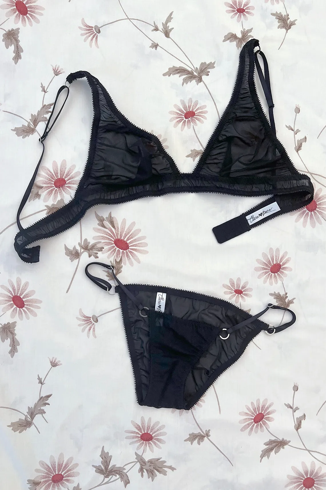 Demeanor Panty in Sheer Recycled Mesh