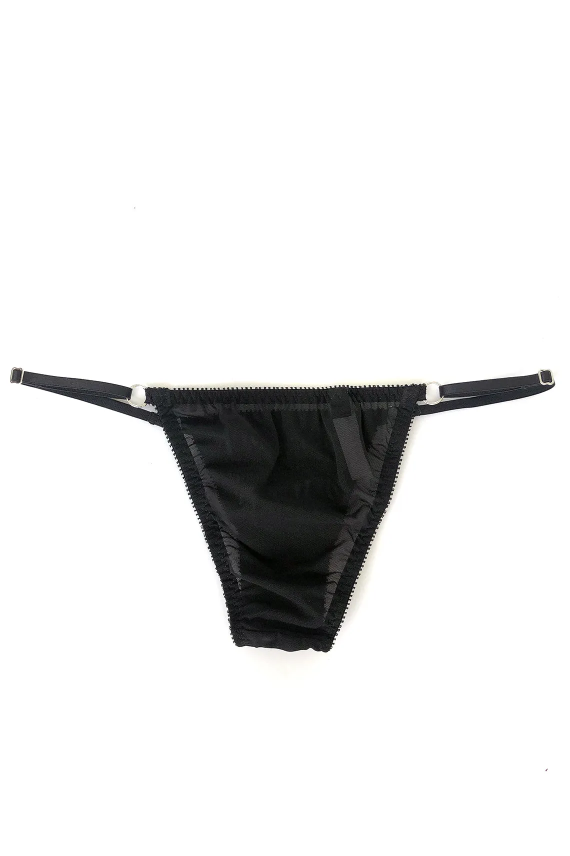 Demeanor Panty in Sheer Recycled Mesh