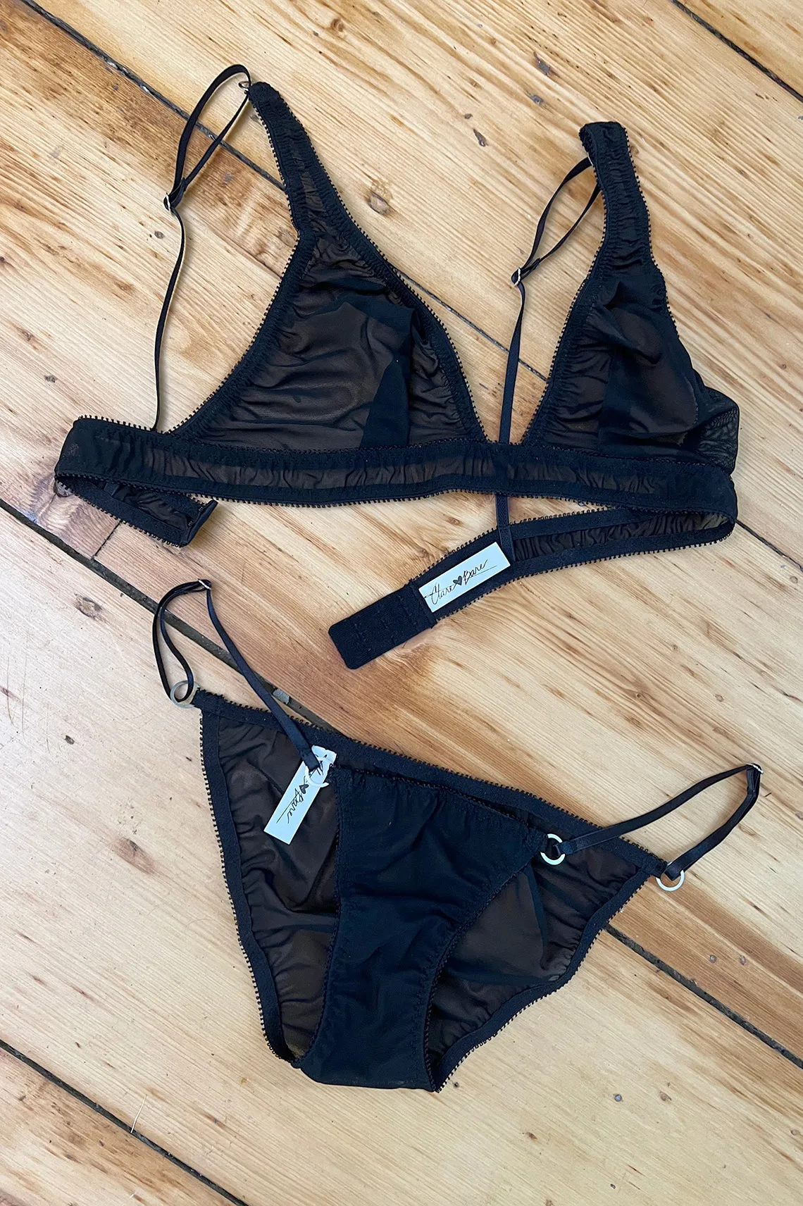 Demeanor Panty in Sheer Recycled Mesh