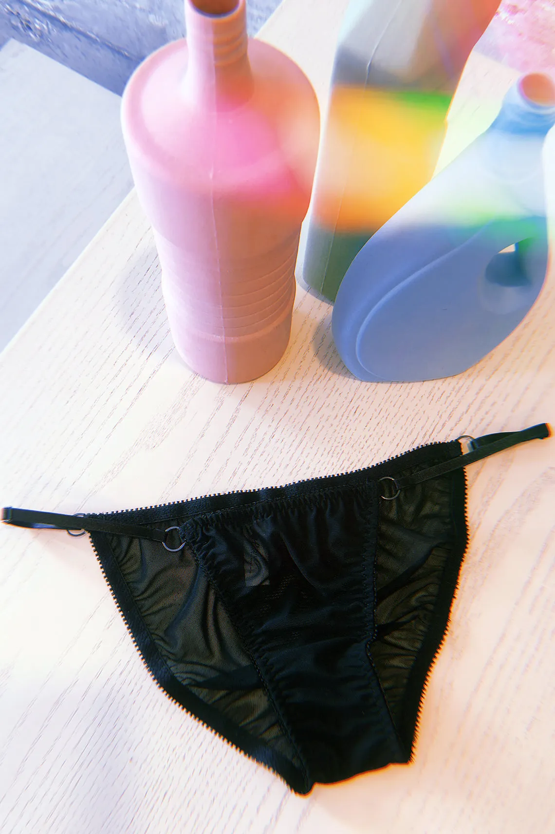 Demeanor Panty in Sheer Recycled Mesh