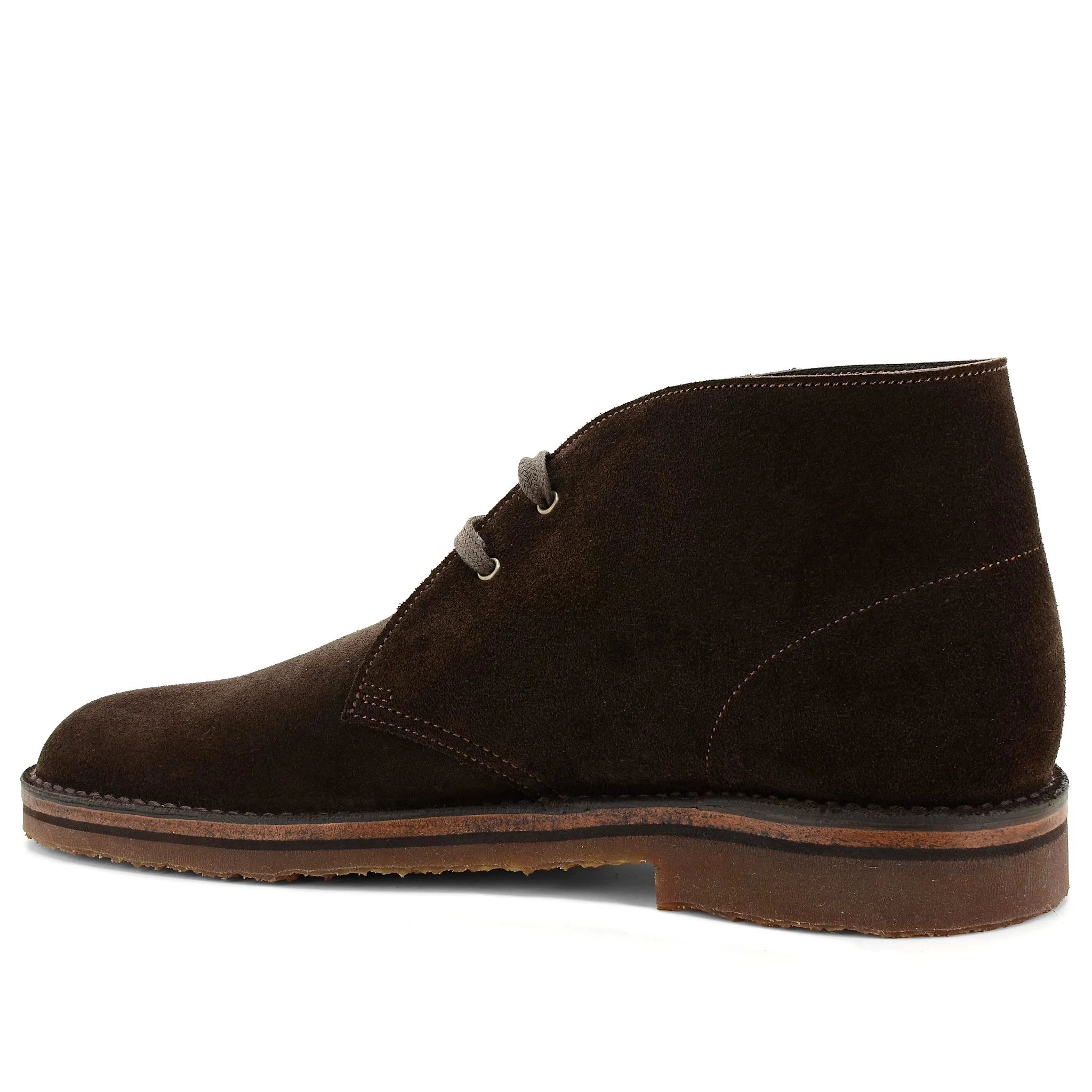 Suede Brown Desert Boot made from Lactae Hevea - Optimized Product Title