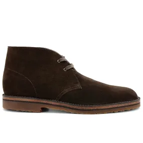 Suede Brown Desert Boot made from Lactae Hevea - Optimized Product Title
