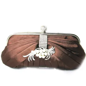 EleganceWithFlair Rhinestone Wedding Bridal Bag Clutch Formal Wear
