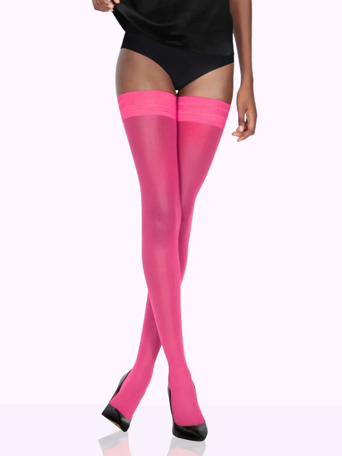 GIOIA Semi-Sheer Thigh Highs