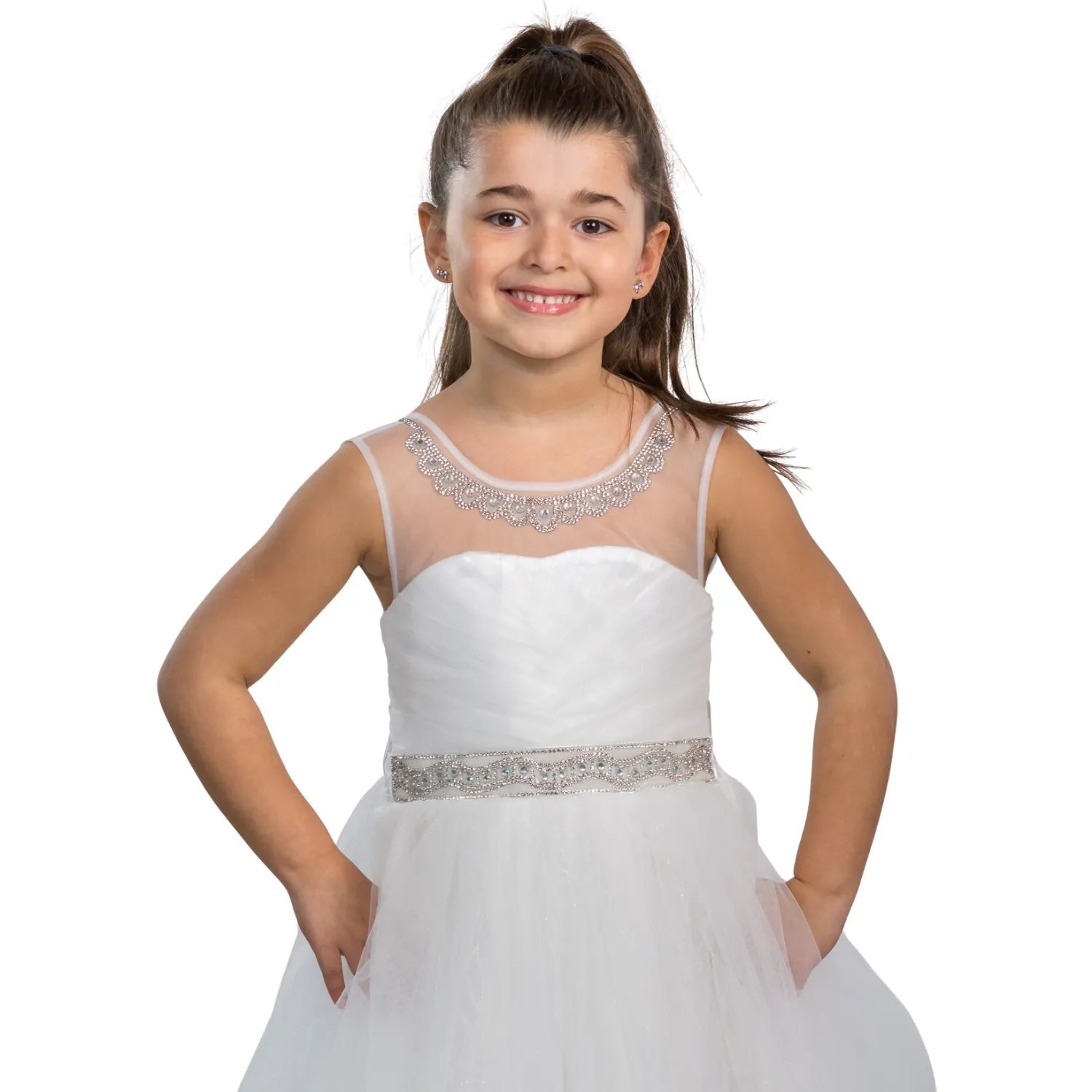 Elegant Island Princess Formal Girls Dress - Perfect for Special Occasions
