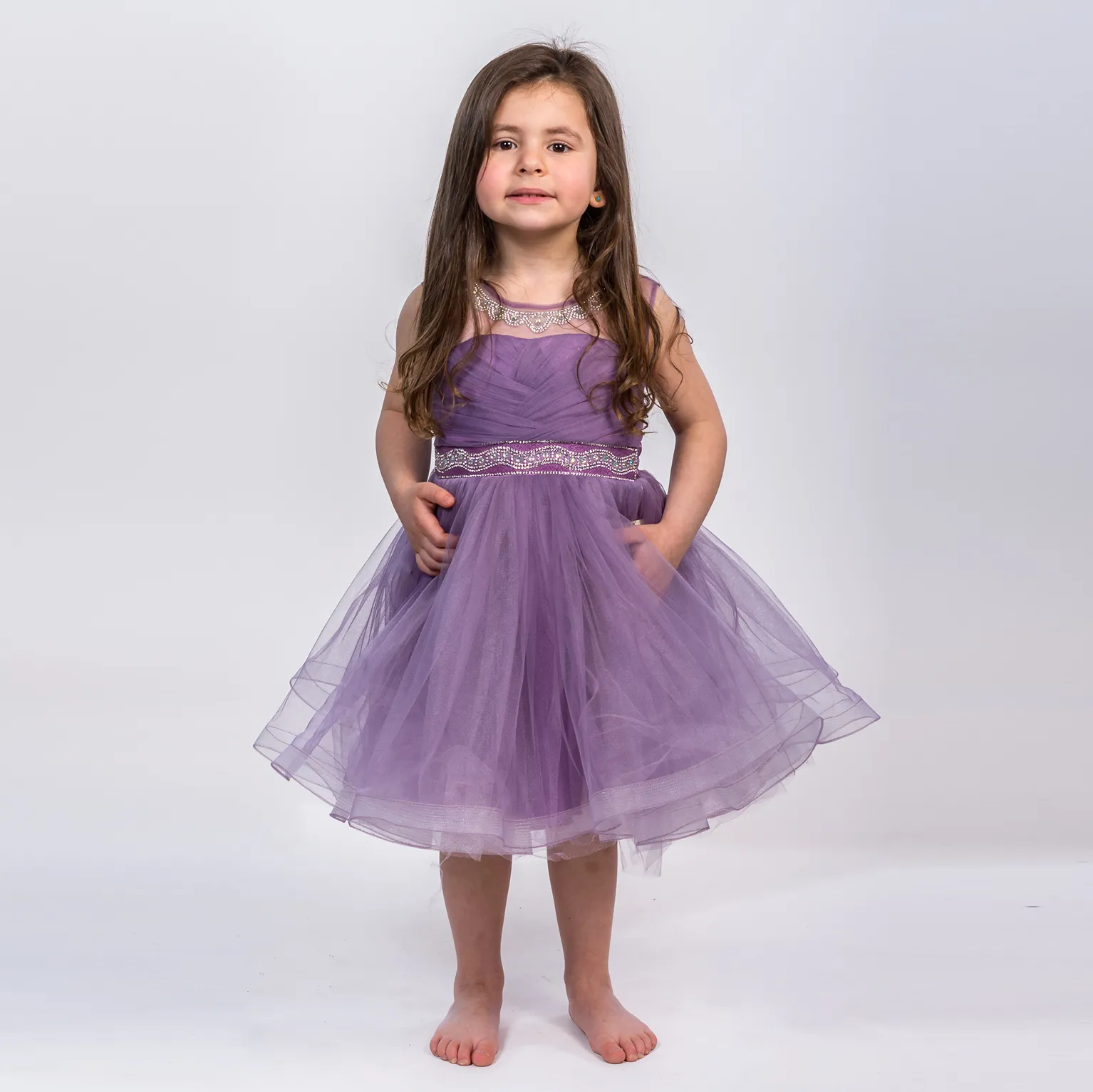 Elegant Island Princess Formal Girls Dress - Perfect for Special Occasions