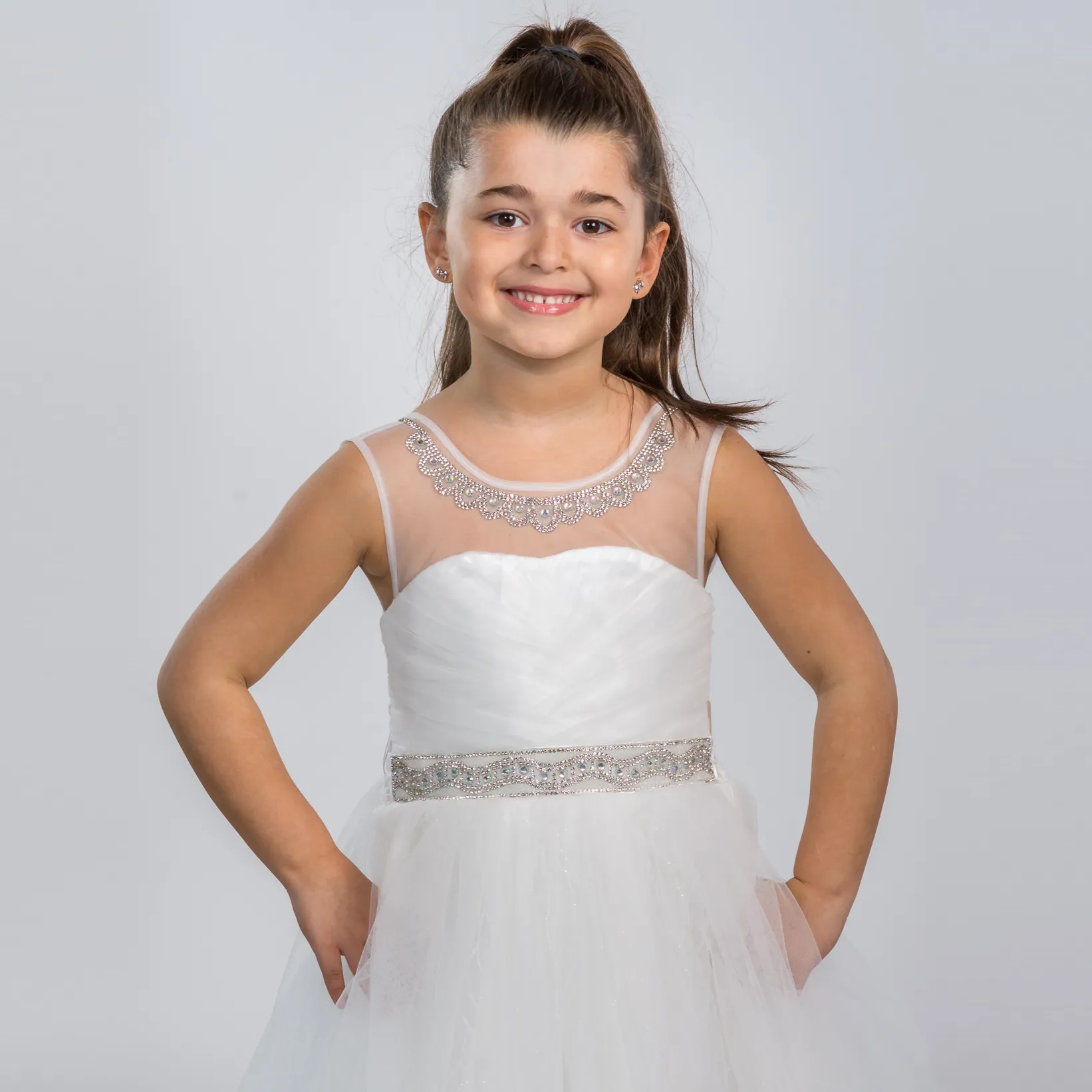 Elegant Island Princess Formal Girls Dress - Perfect for Special Occasions