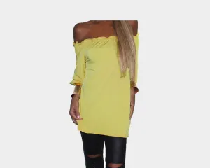 Limoncello Off Shoulder Top - The Ibiza