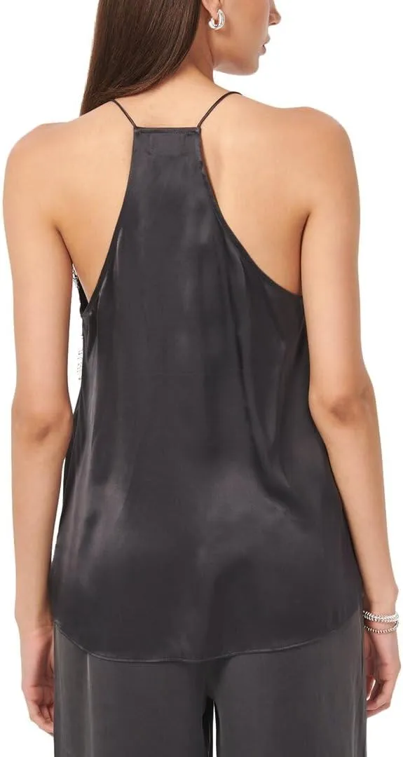 Racer Charmeuse Silk Camisole