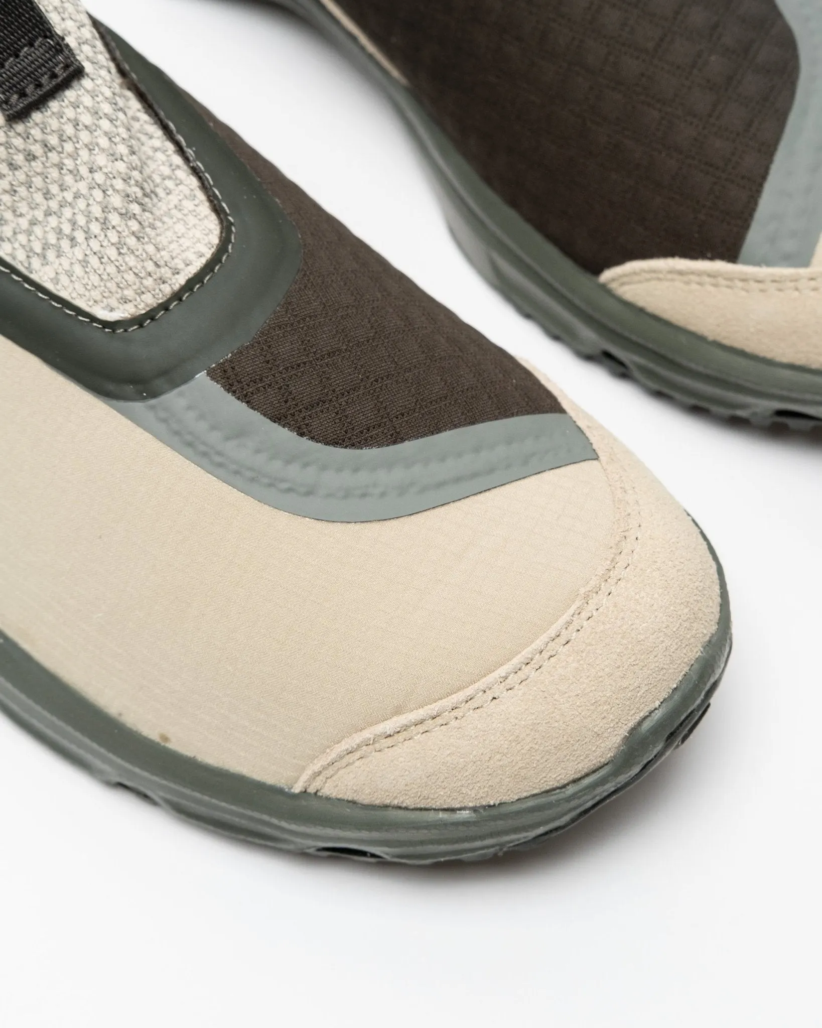 Gray RX Snug Moss Sneakers with Castor Gray and Peat Accents