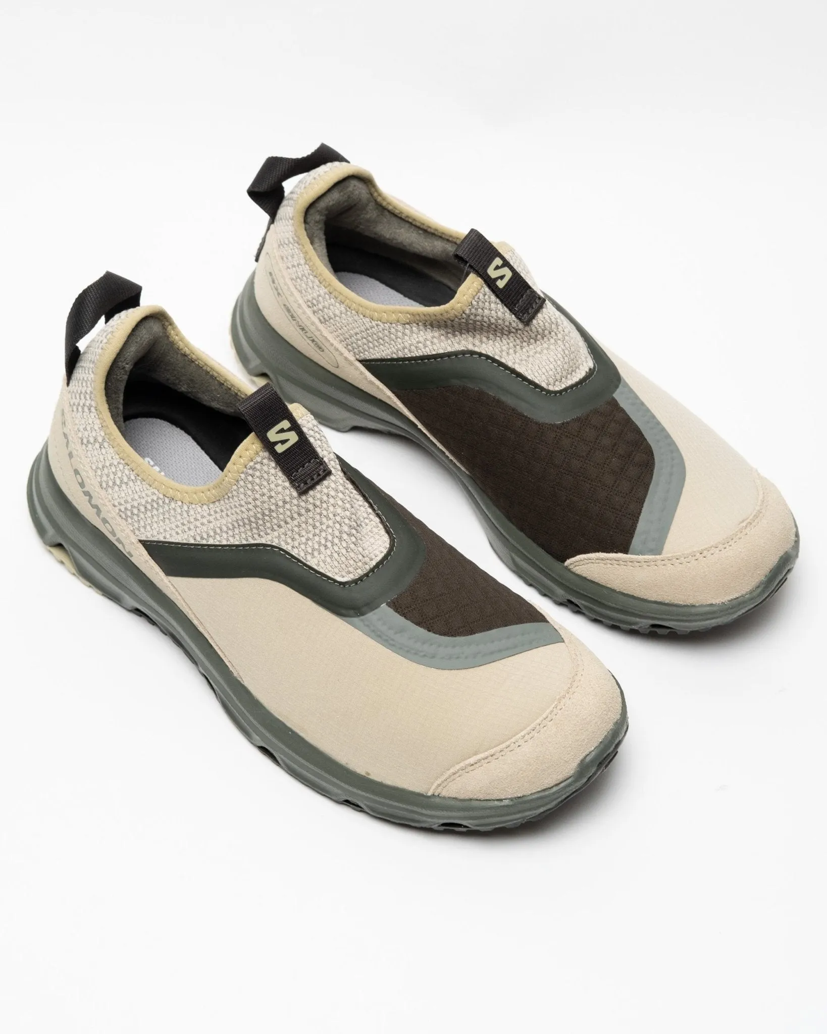 Gray RX Snug Moss Sneakers with Castor Gray and Peat Accents