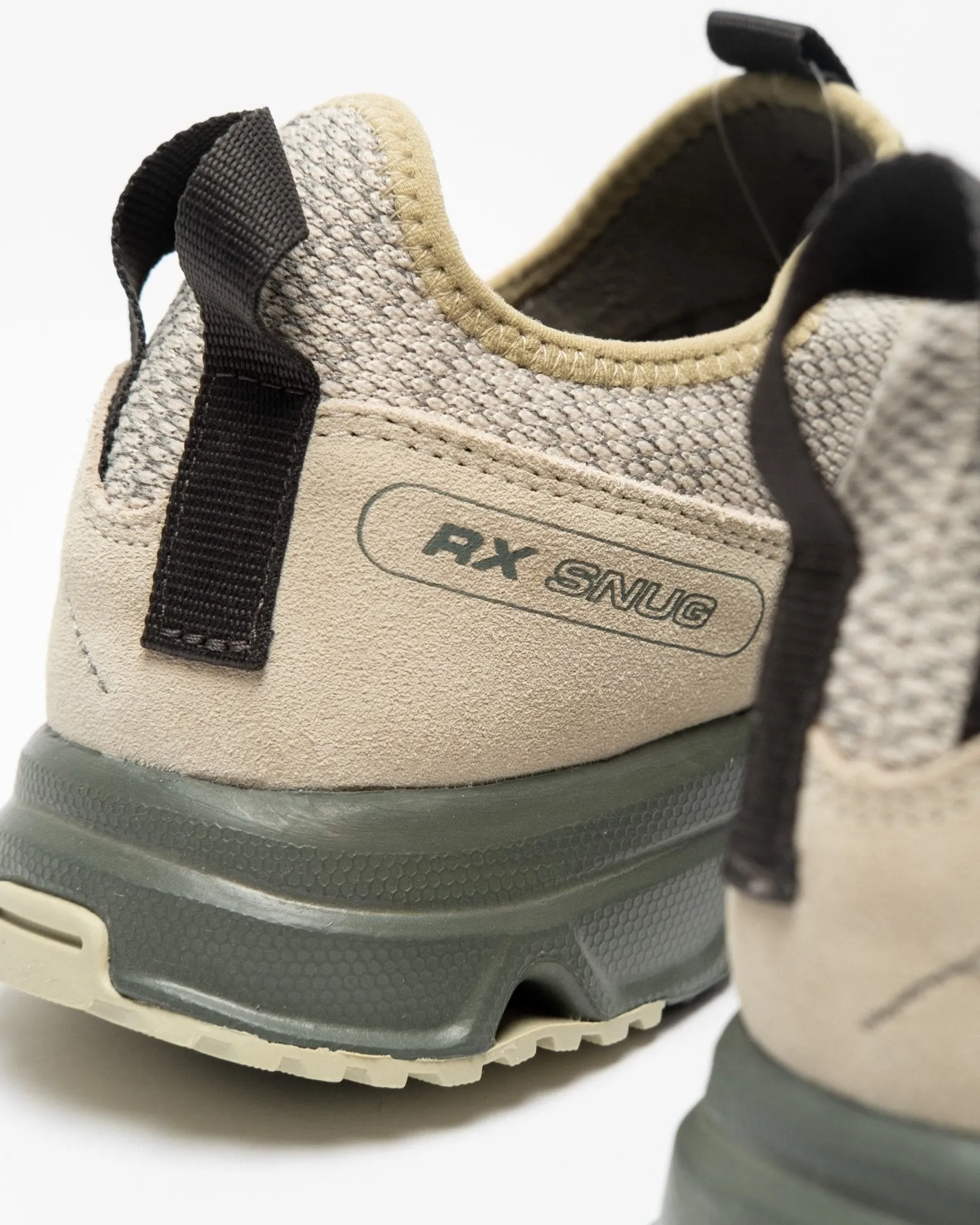 Gray RX Snug Moss Sneakers with Castor Gray and Peat Accents