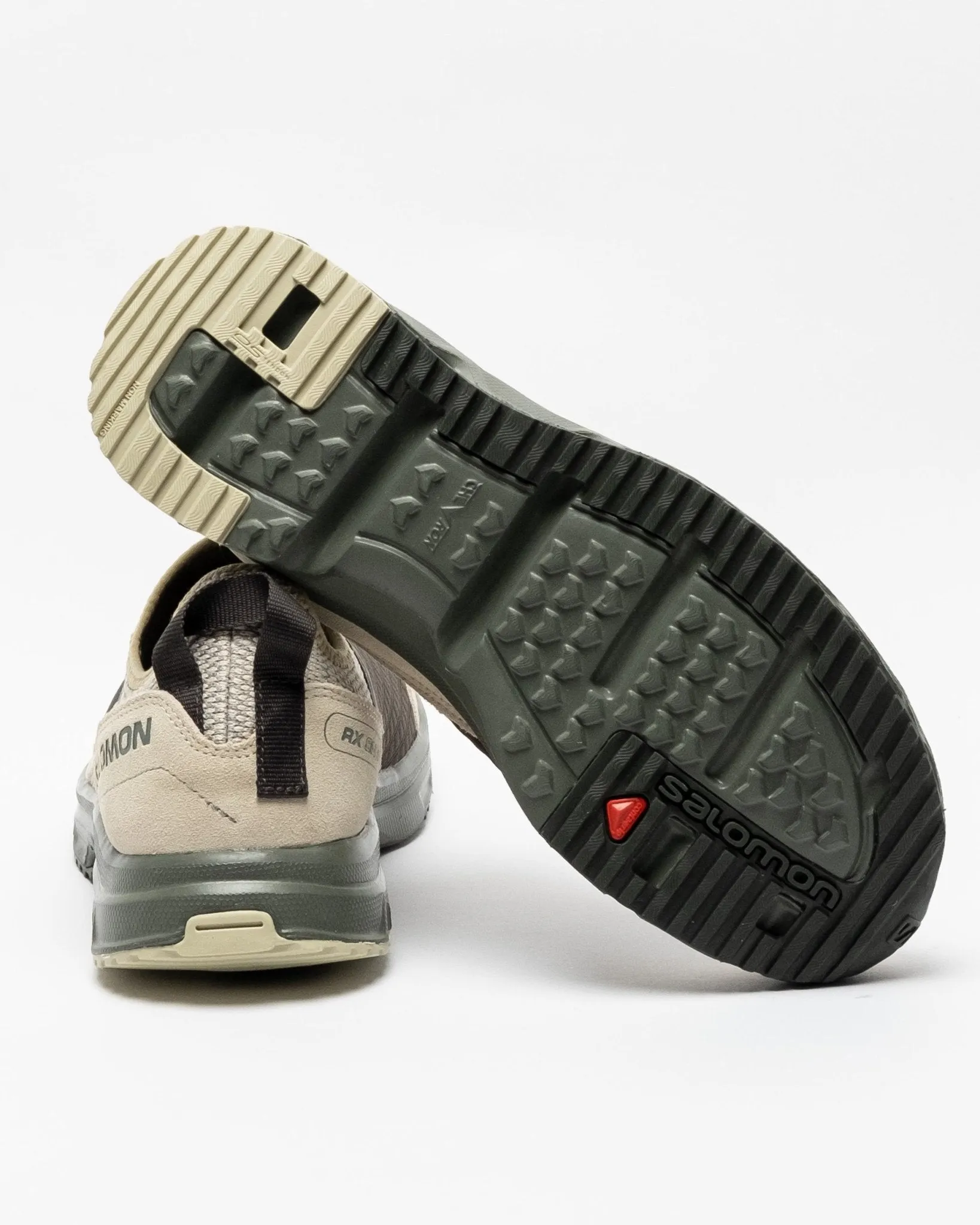 Gray RX Snug Moss Sneakers with Castor Gray and Peat Accents