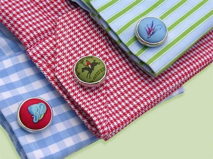 Wolf in Sheep's Clothing: Cufflinks - Blue