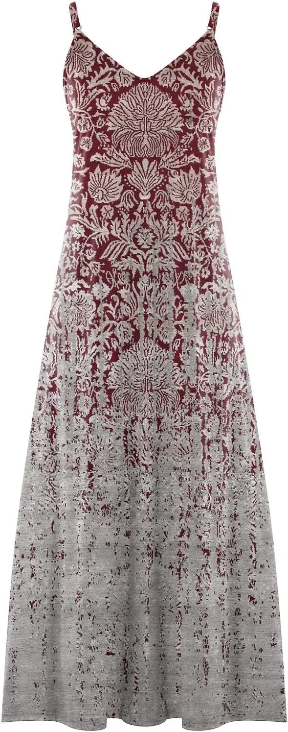 Womens Summer Dresses Spaghetti Strap Sundress Flowy Loose Maxi Dresses Holiday Party Dresses for Women 2025
